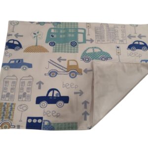 ÖKO szalvéta ekrü-világoskék autók