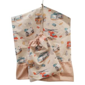 Ovizsák tornazsákkal szettben Drapp Helikopter- rendőr