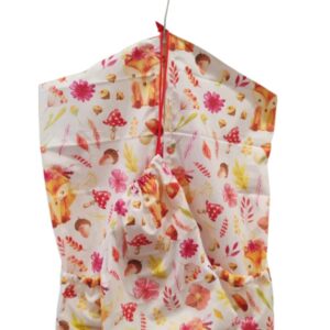 Ovizsák tornazsákkal szettben Róka virágokkal