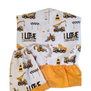 Ovizsák tornazsákkal szettben LOVE mustár munkagépek