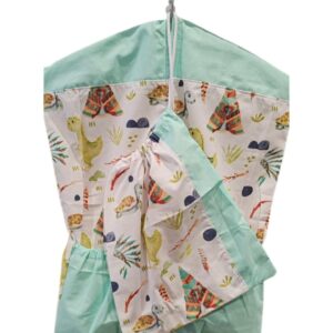 Ovizsák tornazsákkal szettben Fehér- menta Dínó- sátras indiános