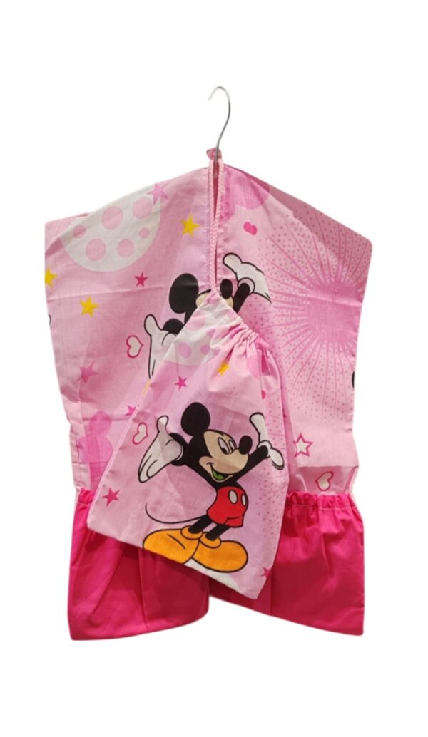 Ovizsák tornazsákkal szettben Mickey rózsaszín