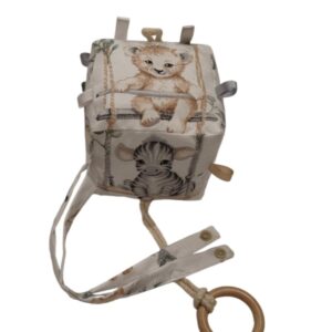 Mosható baba játék kocka Szafari kisállatok